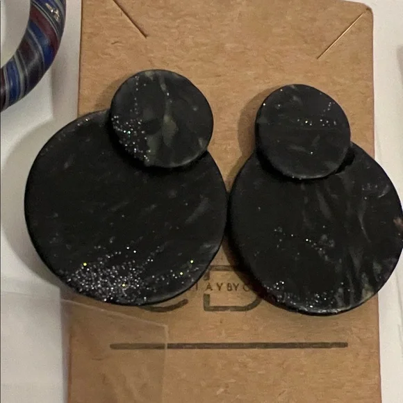 Colorful Homemade Clay Earrings Set Bundle (12pairs) - Picture 12 of 14